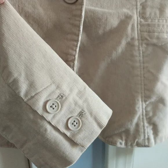 Calvin Klein Jeans Light Tan Corduroy One Button Blazer Jacket SP - Picture 4 of 12